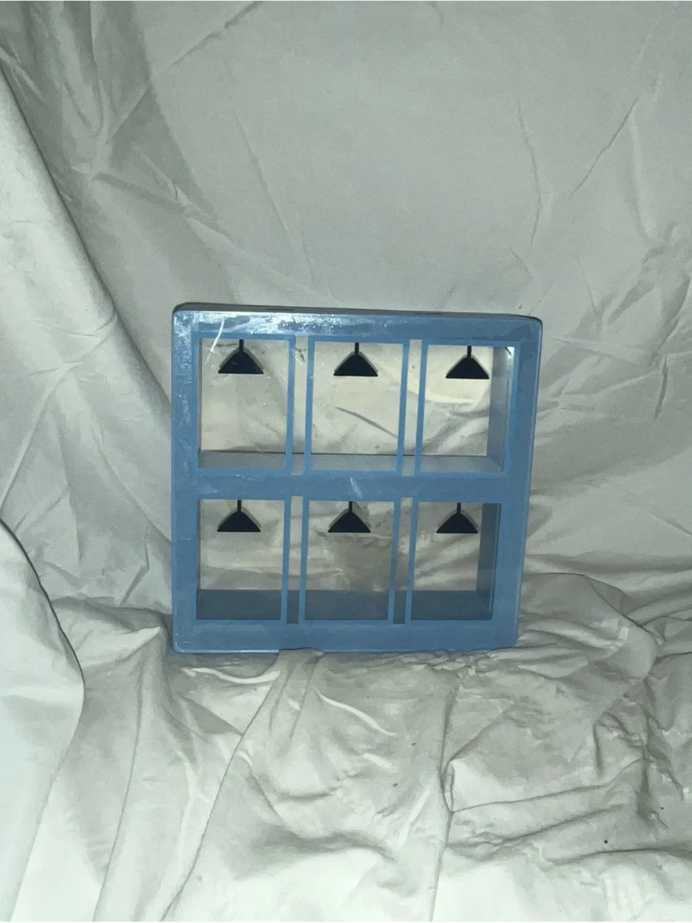 Light up Blue Decorative Wall Shelf display Home Wall Decor